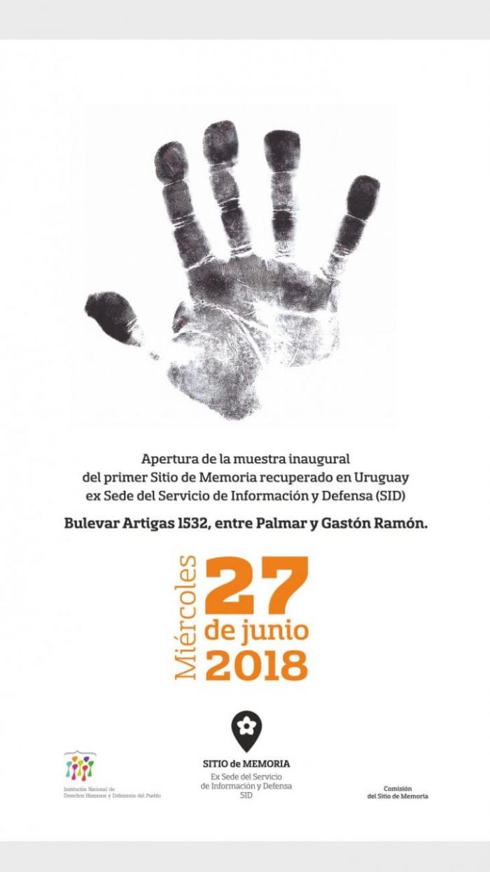 Afiche inauguración del Sitio
