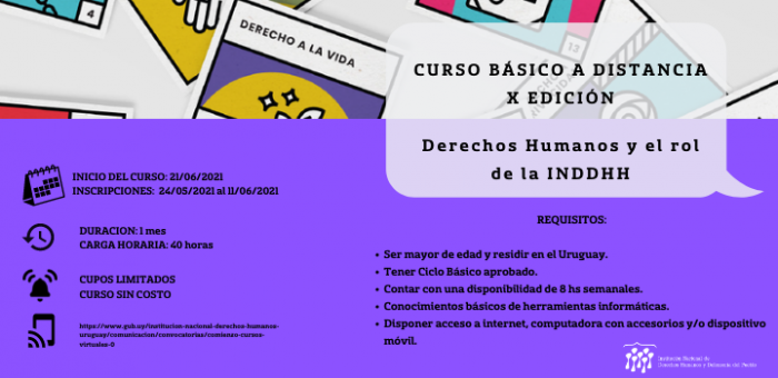 Afiche X curso DDHH Afiche X curso DDHH