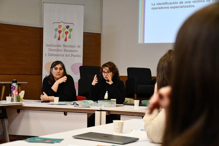 Daniela Sena y Leticia Lázaro de INMUJERES (MIDES)