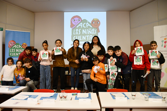 Lanzamiento de la campaña "Acá las niñas y los niños cuentan"