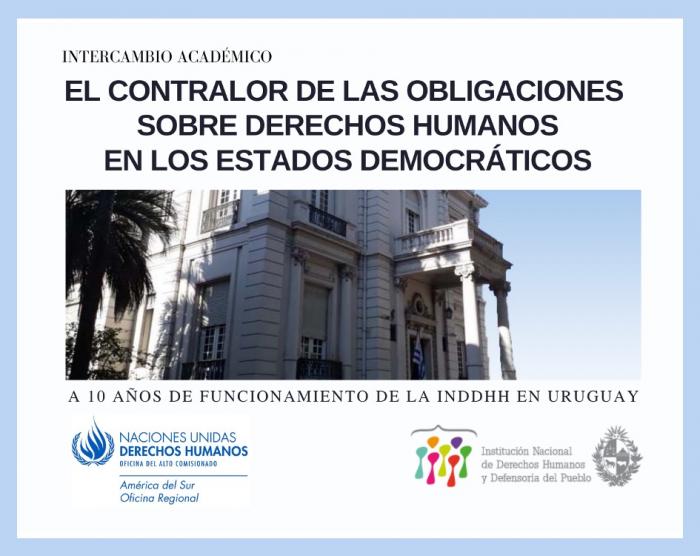 Afiche El contralor de las obligaciones en materia de derechos humanos en los Estados democráticos 