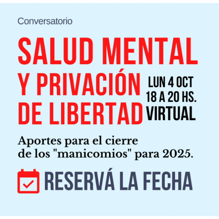 Reservá la fecha: lunes 4 de octubre 18 horas Reservá la fecha: lunes 4 de octubre 18 horas