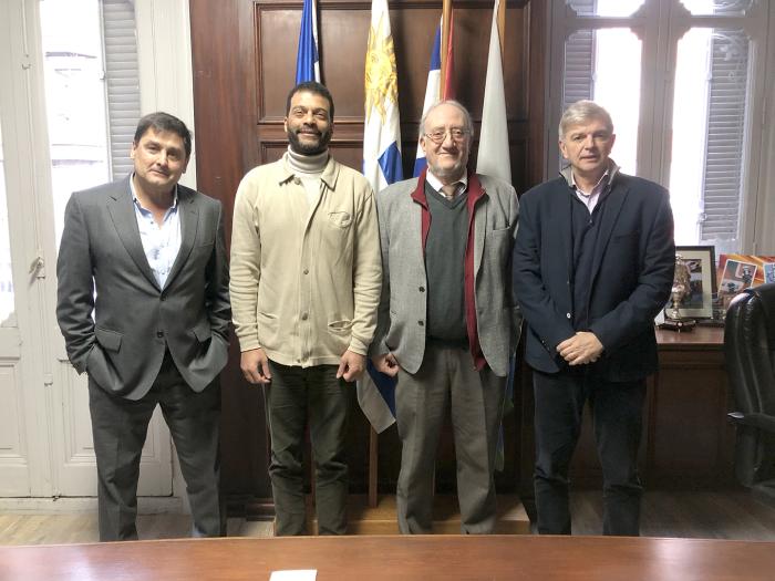 Enrique Belo y Sebastián Bauzá por SND, Marcos Israel y Oscar Rorra por INDDHH