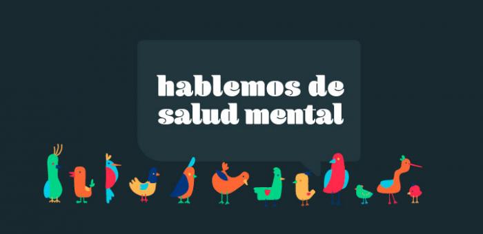 Placa de la campaña “Hablemos de salud mental”