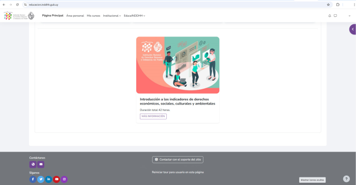 Curso de introducción a los indicadores DESCA Curso de introducción a los indicadores DESCA