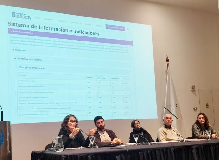 Magdalena Gutiérrez del área de Estudios de la INDDHH