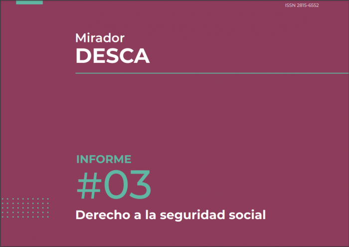 Portada de tercer Informe Mirador DESCA