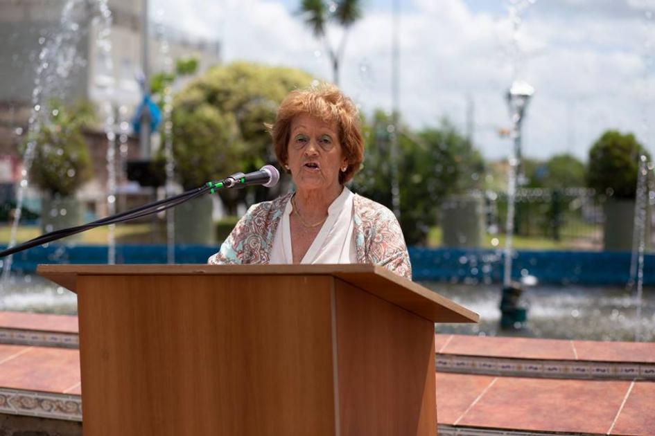Edil Cristina Cardozo Bandera de Cerro Largo