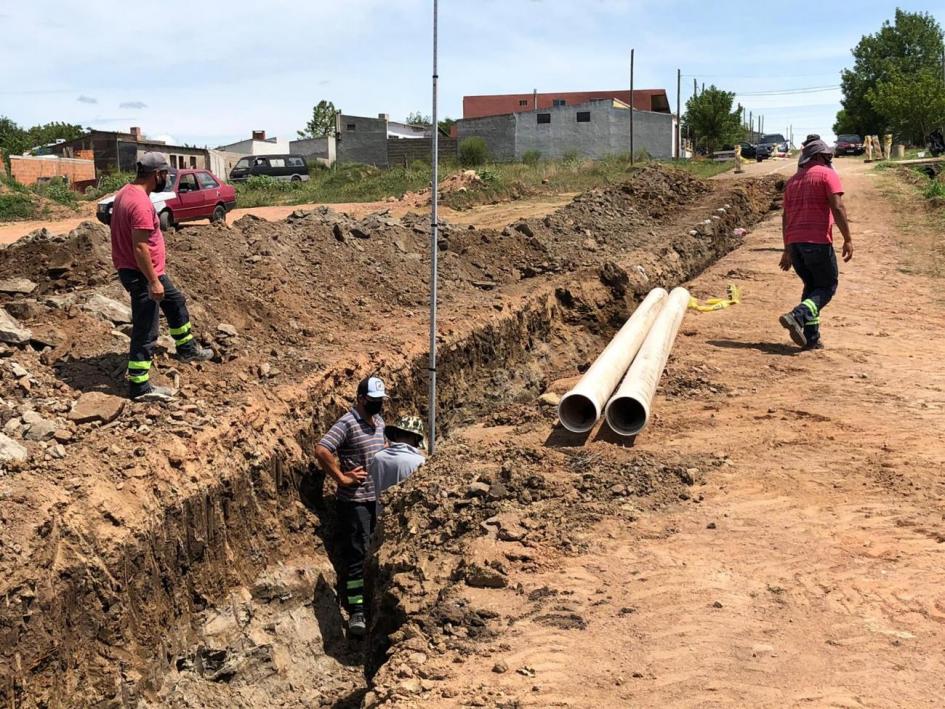 obras calle Cuneo