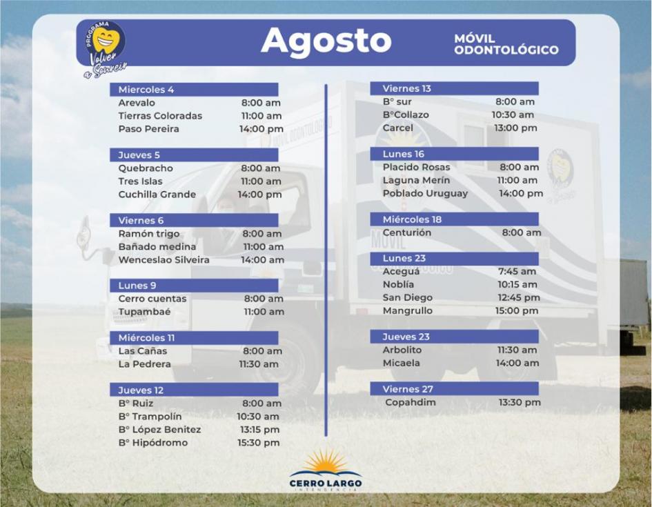 EN AGOSTO “VOLVER A SONREIR” EN AGOSTO “VOLVER A SONREIR”
