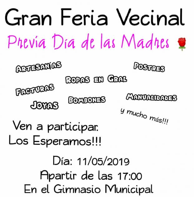 Folleto Feria Vecinal de Noblía