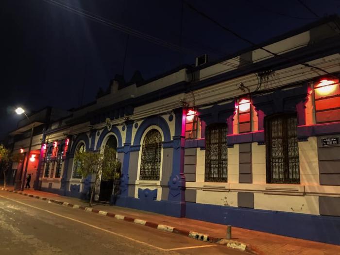 Fachada Noctura Intendencia de Cerro Largo