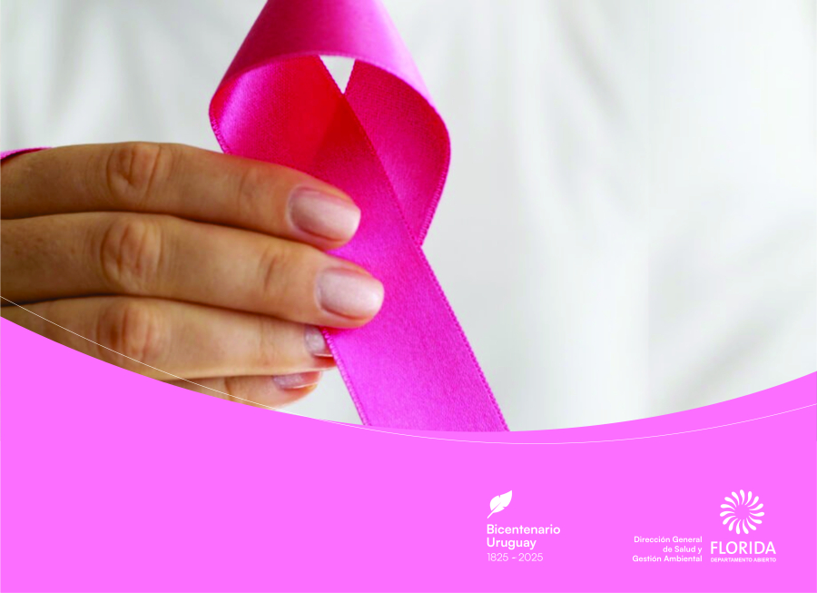 "Lazo rosa ícono de la lucha contra el cáncer de mama"