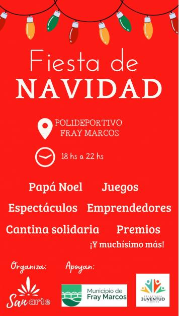 Afiche Fiesta de Navidad