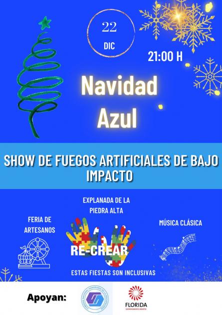 Afiche - Navidad Azul