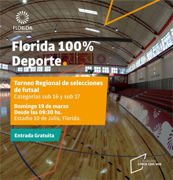 Afiche - Torneo regional de selecciones de futsal 