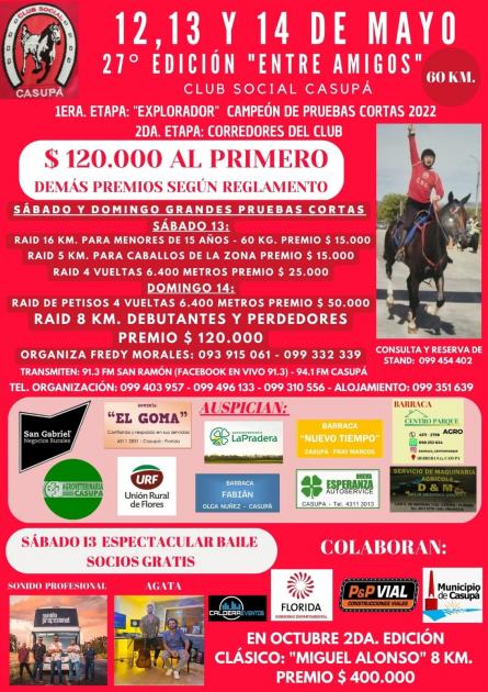 Afiche - 27° edición Raid Hípico "Entre amigos"