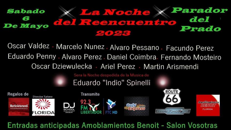 Afiche - La Noche del Reencuentro en Florida