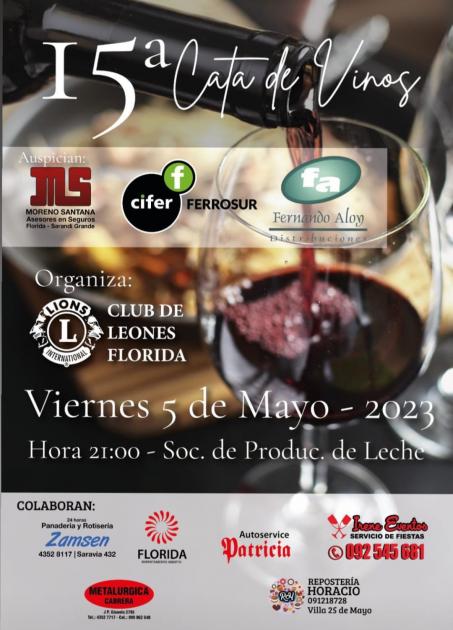Afiche - 15° edición Cata de Vino Solidaria