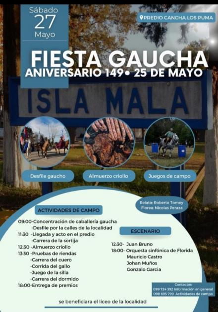 Fiesta Gaucha - 149° aniversario Villa 25 de Mayo