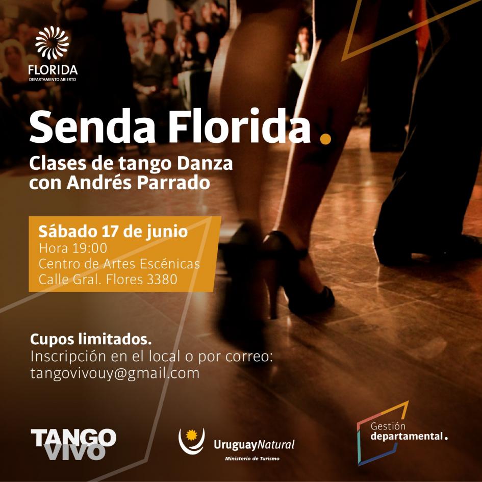 Senda Florida - Clase abierta y demostración de tango