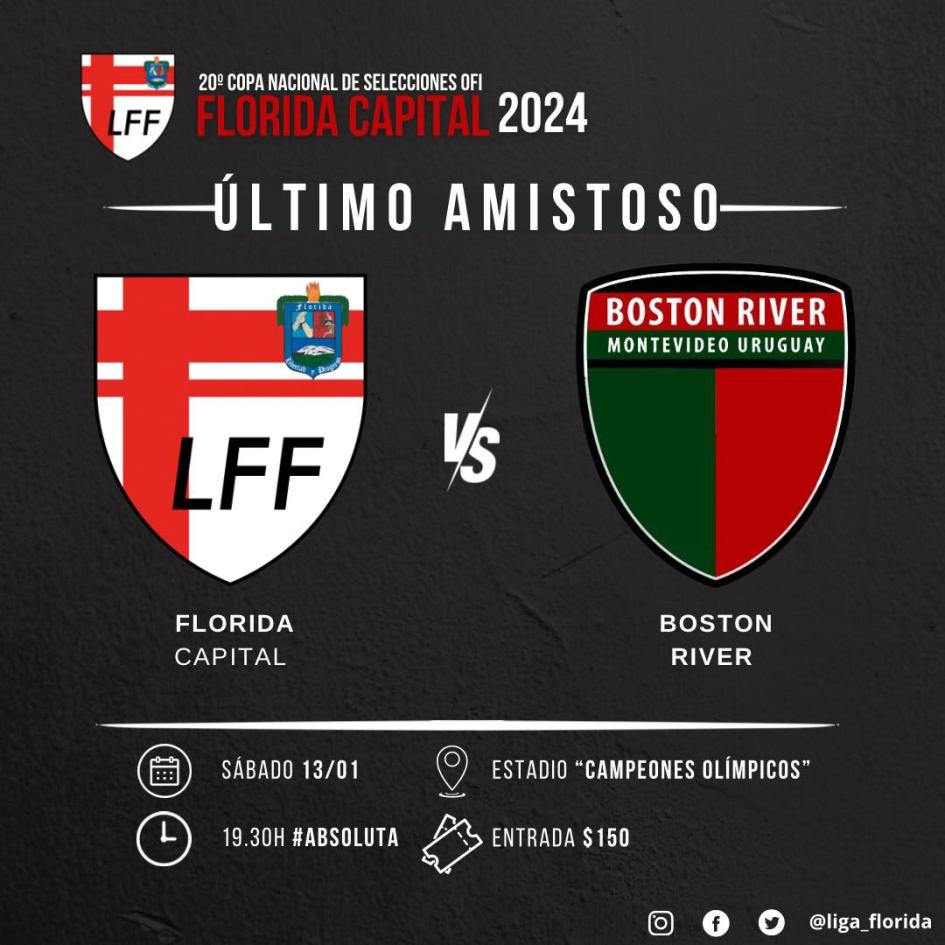 Amistoso Florida Capital vs. Boston River