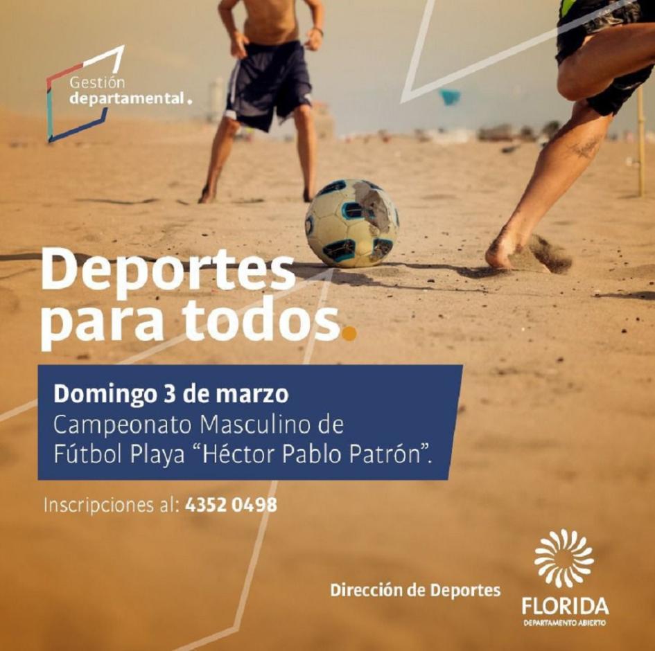 Campeonato Masculino de Fútbol Playa "Héctor Pablo Patrón"