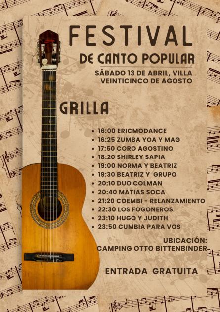 Festival de Canto Popular en Villa 25 de Agosto
