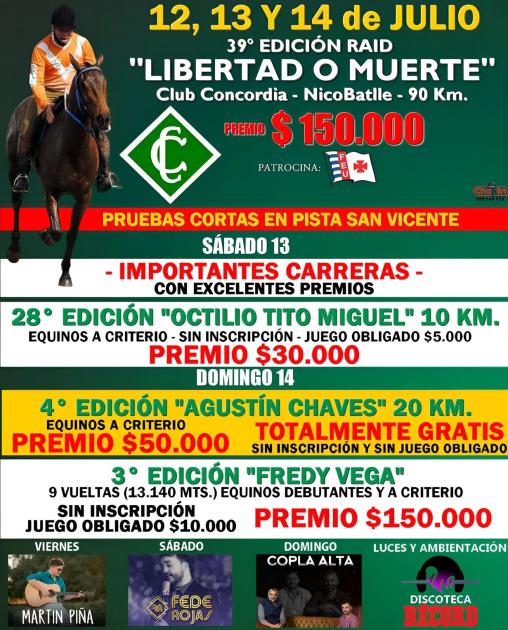 39° edición del raid hípico "Libertad o Muerte"