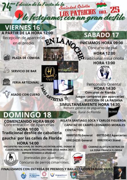 74° edición de la Tradicional Fiesta Criolla de los Patricios del 25