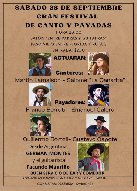 Gran Festival de Canto y Payadas
