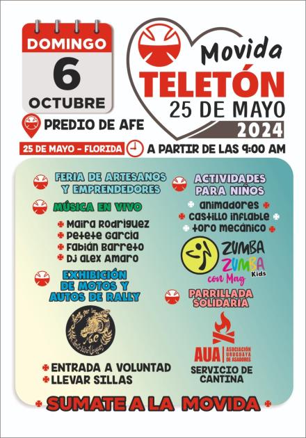Movida Teletón en 25 de Mayo