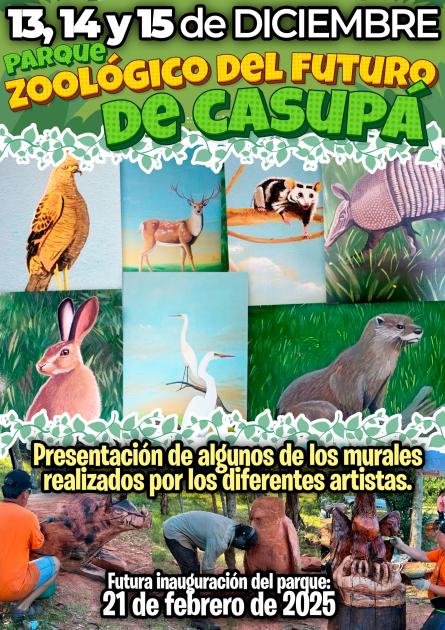 Inauguración de murales en Parque Zoológico del Futuro de Casupá