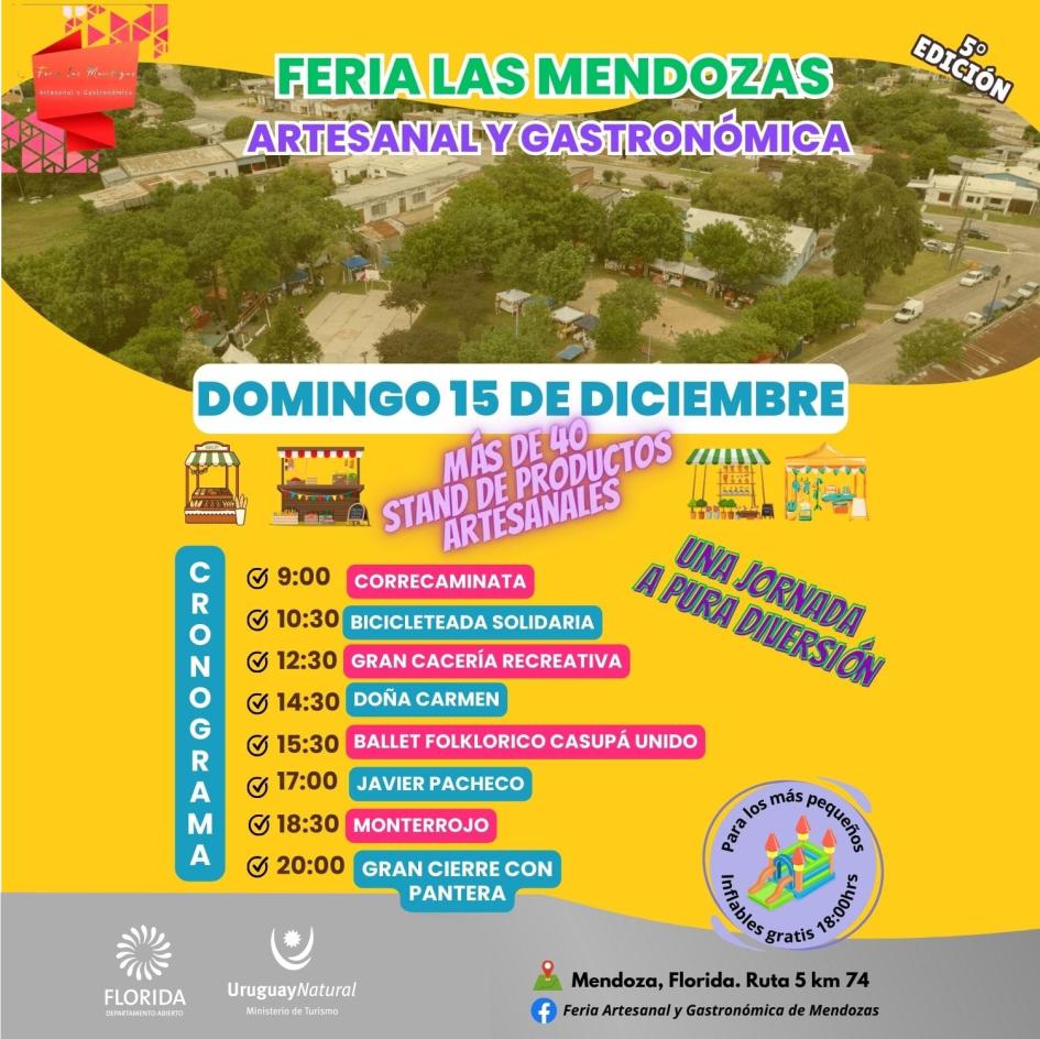 5ta Feria de las Mendozas: artesanal y gastronómica
