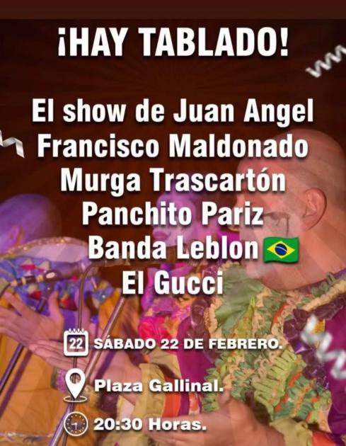 Tablado de Carnaval en Sarandí Grande