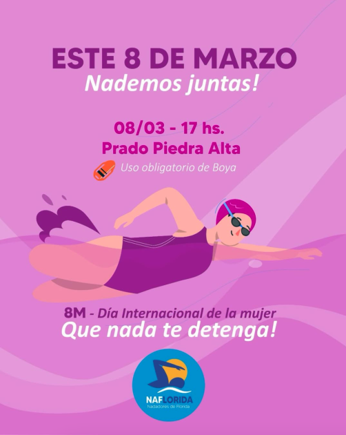 Nado por el Día Internacional de la Mujer