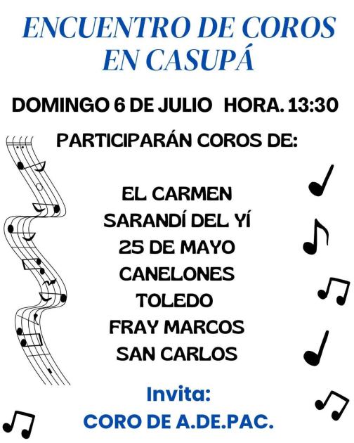 Encuentro de Coros en Casupá