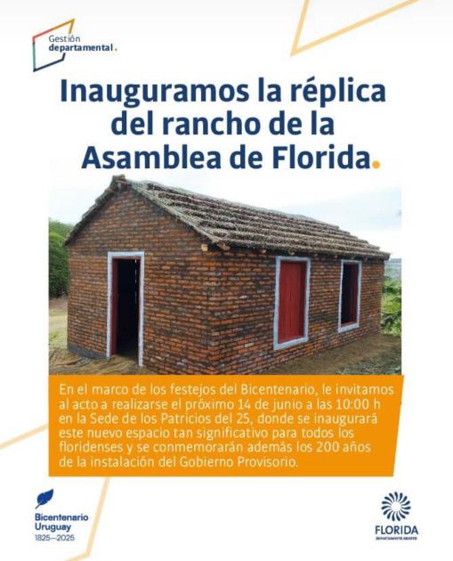 Inauguración de la réplica del rancho de la Asamblea de Florida