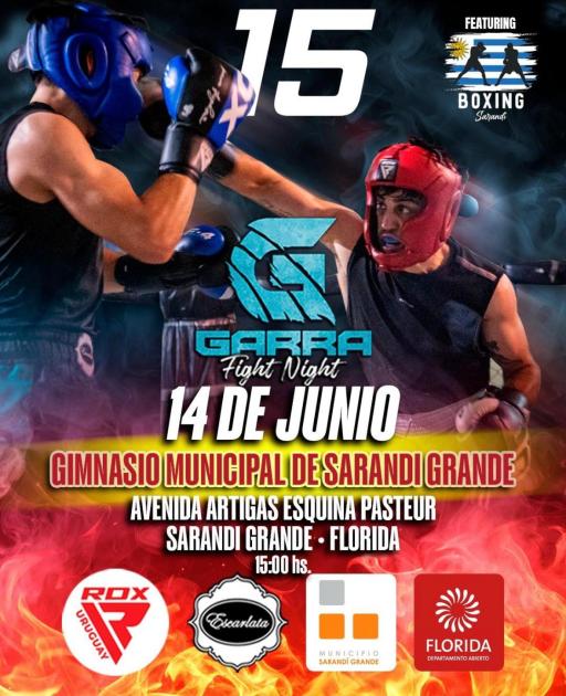 Garra Fight Night en Sarandí Grande