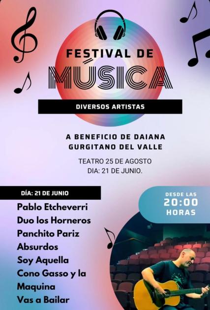 Festival de Música a beneficio de Daiana Gurgitano Del Valle