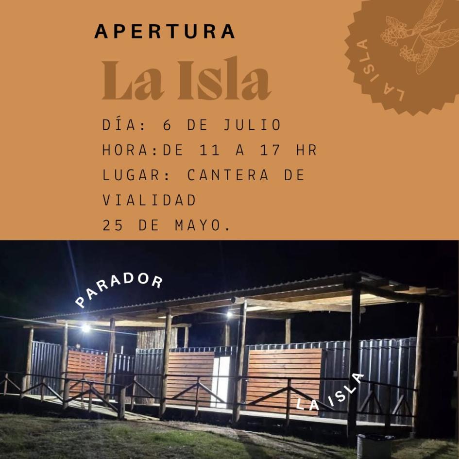  Inauguración del Parador “La Isla” en 25 de Mayo