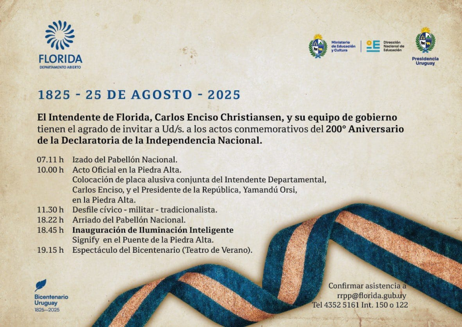 Actos oficiales del Bicentenario de la Independencia Nacional