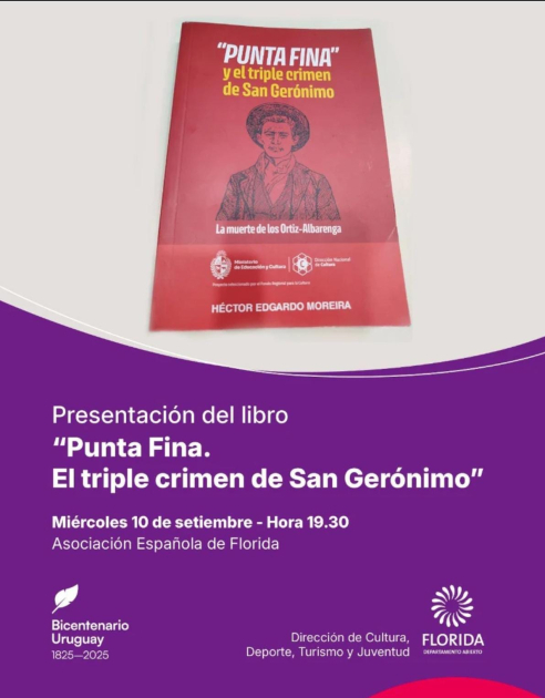 Presentación del libro “Punta Fina. El triple crimen de San Gerónimo”