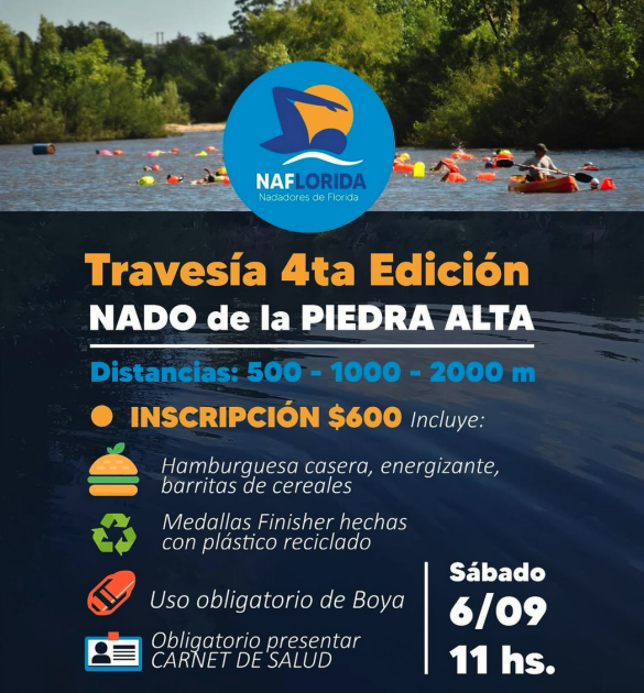 Travesía - 4ta edición Nado de la Piedra Alta en Florida