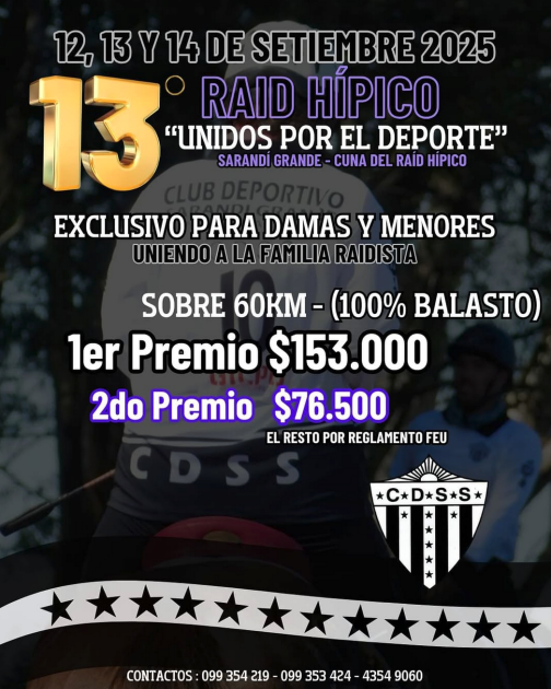 13º edición raid hípico “Unidos por el Deporte de Sarandí Grande” 