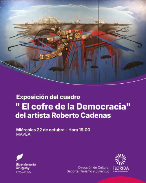 Inauguración del mural “El Cofre de la Democracia” en el MAVEA