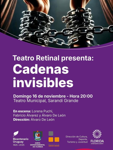 Obra teatral “Cadenas invisibles” en Sarandí Grande