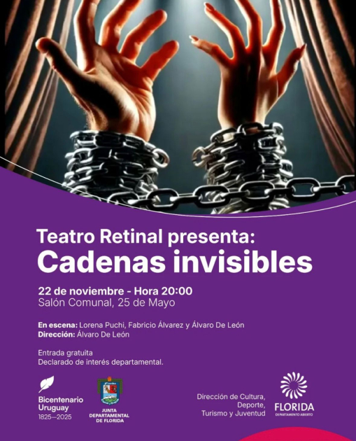 Obra teatral “Cadenas invisibles” en Villa 25 de Mayo