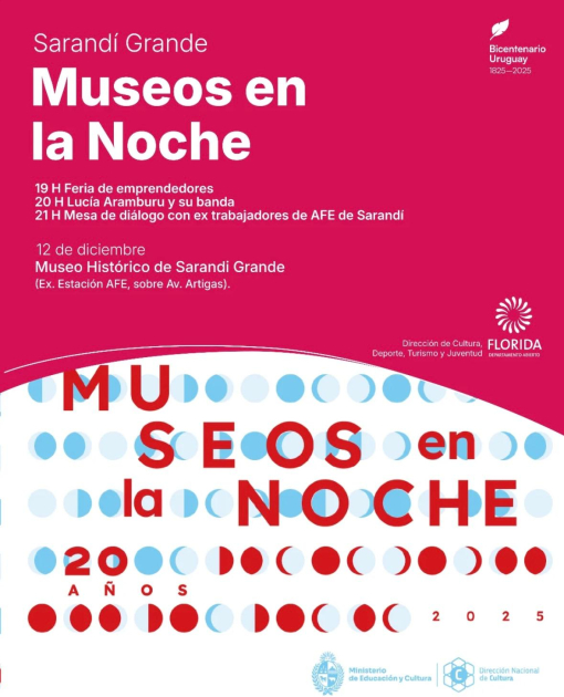 20ª edición de Museos en la Noche en Sarandí Grande