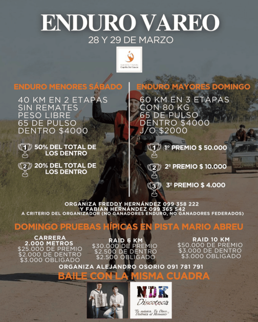 Enduro Vareo en Capilla del Sauce